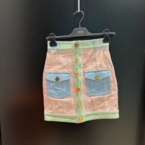 Balmain Denim Skirt